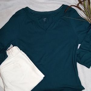 🌿LOFT Ann Taylor Teal Casual Tunic